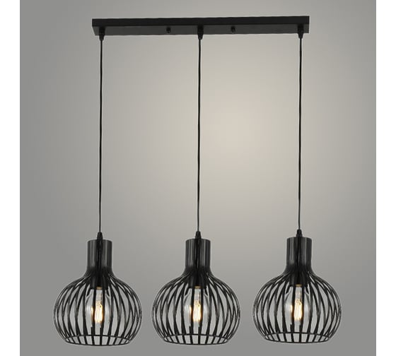 Подвес РОСТОК 74651/3HT BK черный, 3x40W, E27, d650 h800, GNV23 988371304 1