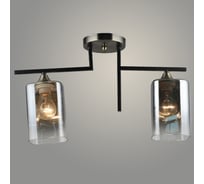 Люстра РОСТОК K2154/2 ВК+АВ черный/бронза 2x40W E27 d470 h240, QH23 988370962
