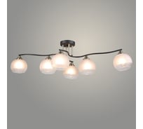 Люстра РОСТОК K2210/6 BK+AB черный/бронза 6x60W E27 d1000 h250, QH24 988385331