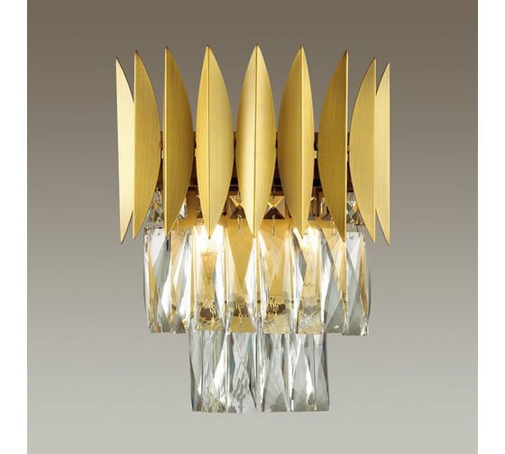 Бра ODEON LIGHT, металл хрусталь E14 2х40W VALETTA 4124/2W