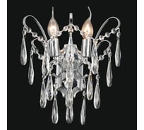 Бра РОСТОК A008/2W CHW хром/хрусталь 2x60W E14 h250, MIX23 988372746