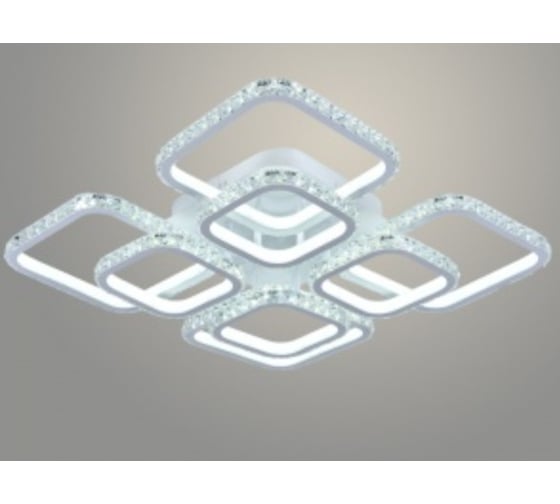 Люстра РОСТОК DK05820A/4+4 PR WT белый 400W LED 3000-6500K d575 ПДУ(ИК) диммер crst, HN22 988029947
