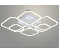 Люстра РОСТОК DK06064B/6 PR WH белый 212W+10W LED RGB 3000-6500K d935 ПДУ(ИК) диммер, HN23 988032095