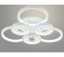 Люстра РОСТОК DK06060C/3+3A PR WH белый 144W+8W LED RGB 3000K-6000K d595 ПДУ(ИК) диммер, HN24 988383193