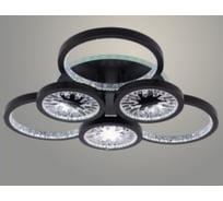 Люстра РОСТОК DK06060C/3+3A PR BK черный 144W+8W LED RGB 3000K-6000K d595 ПДУ(ИК) диммер, HN24 988383194