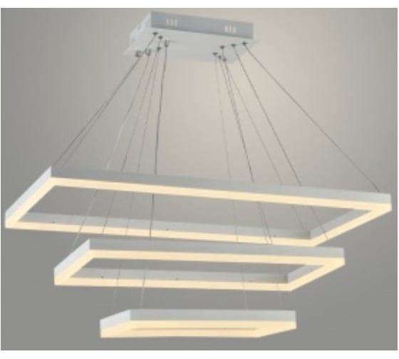 Люстра РОСТОК DK06034/3 PR WH белый 196W LED 3000-6500K d800 ПДУ(ИК) диммер, HN23 988369567 1