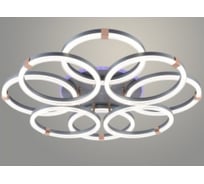 Люстра РОСТОК DK06093/4+4 PR SILVER+FGD серебро/золото 256W+10W LED RGB 3000-6000K d810 ПДУ(ИК) диммер,HN24 988383243