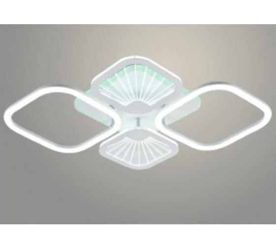 Люстра РОСТОК DK06068B/4 PR WH белый 96W+8W LED RGB 3000-6500K d655 ПДУ(ИК) диммер, HN23 988032108 1