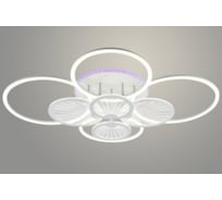Люстра РОСТОК DK06066B/8 PR WH белый 252W+10W LED RGB 3000-6500K d970 ПДУ(ИК) диммер, HN23 988032103