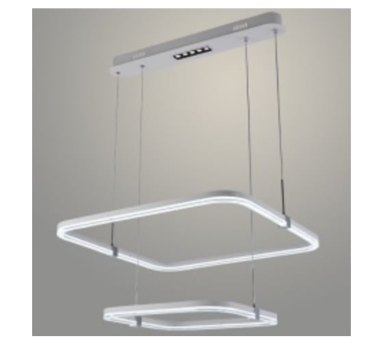 Люстра РОСТОК DK06302/2 PR WT+CR белый/хром 132W+5W LED 3000-6500K d645 ПДУ(ИК) диммер, HN23 988371651 1