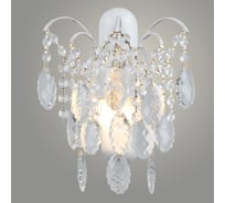 Бра РОСТОК E1901/2W WG белый/хрусталь 2x60W E27 d300 h320, QH22 988018064