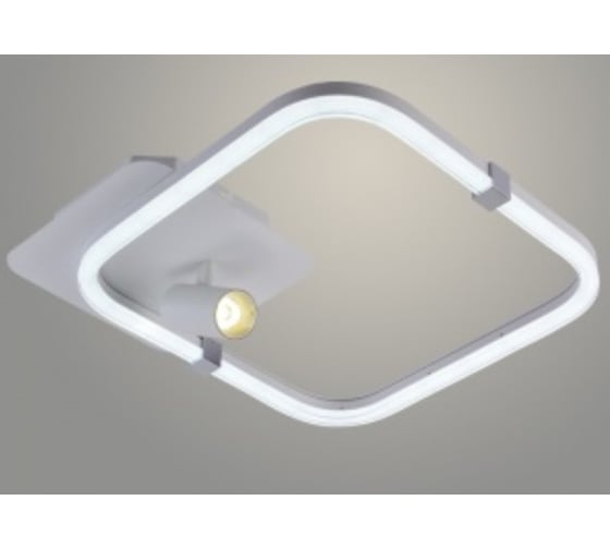 Люстра РОСТОК DK06099/1+1 PR WH+CR белый/хром 52W+5W LED 3000-6500K d430 ПДУ(ИК) диммер, HN23 988032144 1