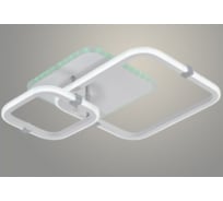 Люстра РОСТОК DK06321E/2 PR WT+CR белый/хром 60W+8W LED RGB 3000-6500K d535 ПДУ(ИК) диммер, HN23 988371625