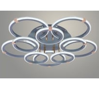 Люстра РОСТОК DK06319D/5+5A PR SL+FGD серебро/золото 200W LED 3000K-6000K d695 ПДУ(ИК) диммер, HN24 988383434
