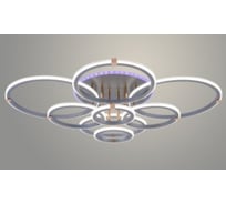 Люстра РОСТОК DK06319C/8 PR SL+FGD серебро/золото 216W+10W LED RGB 3000K-6000K d870 ПДУ(ИК) диммер, HN24 988383432