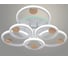 Люстра РОСТОК DK06342D/3+3A PR WT+WOOD белый/дерево 132W+8W LED RGB 3000K-6000K d620 ПДУ(ИК) диммер, HN24 988383342 1