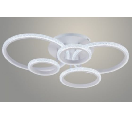 Люстра РОСТОК DK06334/5 PR WT белый 128W LED 3000K-6000K d735 ПДУ(ИК) диммер, HN24 988383325
