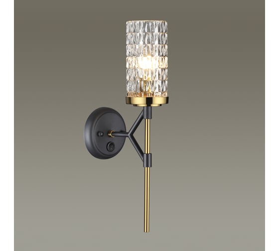 Бра ODEON LIGHT, с выключателем, стекло E14 60W Vittoria 4225/1W