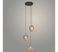 Подвес РОСТОК 230911/3HQ BK+AM черный, 3x40W, E27, d360 h1200, XLD23 988372325