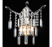 Бра РОСТОК E2263/2W AB+BK бронза/черный/хрусталь 2x40W E27 h330, QH23 988367901