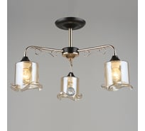 Люстра РОСТОК N4859/3 FGD+COF золото/коричневый 3x60W E27 d570 h350, QH22 988016217