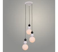 Подвес РОСТОК 230918/3HQ A BK+WT черный/белый, 3x40W G9 d130 h1130, XLD23 988372341