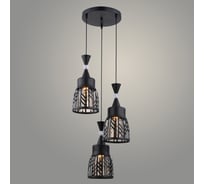 Подвес РОСТОК 27355/3HQ BK черный, 3x60W, E27, h1000, KK23 988033946