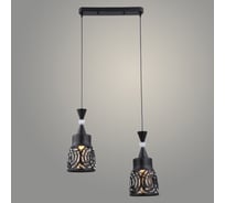 Подвес РОСТОК 27351/2HT BK черный, 2x60W, E27, h1000, KK23 988033937