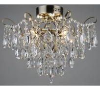 Люстра РОСТОК E1667/4+4 AB бронза/хрусталь 4x40W E27+4x3W LED ПДУ d500 h400, QH19 987689163