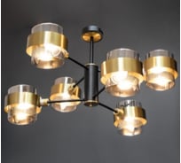 Люстра РОСТОК DWS2105/6A BK+GAB черный/бронза 6x40W E14 d720 h390, SHGN22 988024941