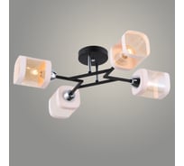Люстра РОСТОК GH51078B/4 BK+CR черный/хром 4x60W E27 d530 h170, KK23 988367117
