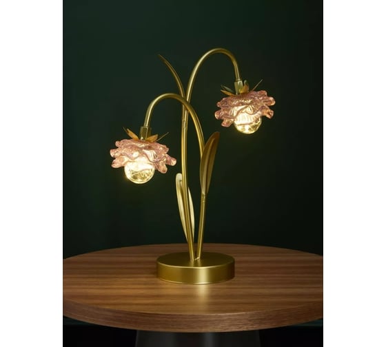 Декоративная светодиодная лампа Arya Home Arya Hana 28x12,5x36,5 см, розовый, золотой 8680943246677