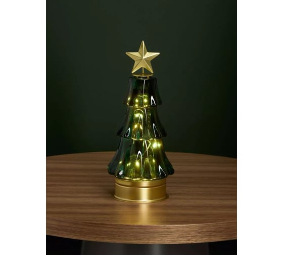 Декоративная светодиодная лампа Arya Home Arya Pino 9,5x9,5x21,5 см, зеленый, золотой 8680943246622 1