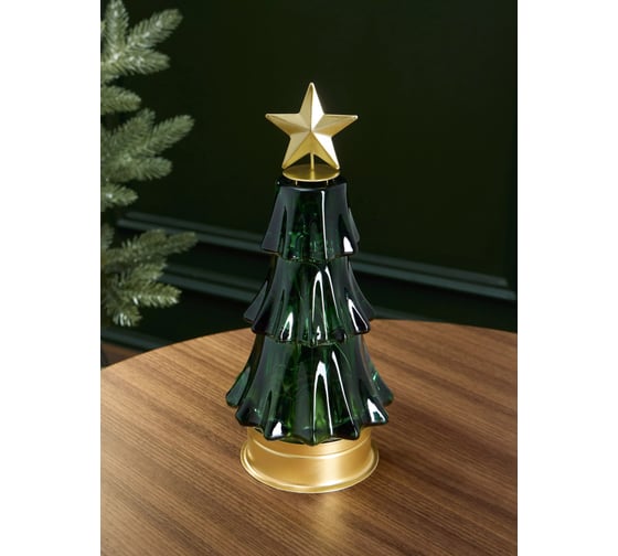 Декоративная светодиодная лампа Arya Home Arya Pino 9,5x9,5x21,5 см, зеленый, золотой 8680943246622