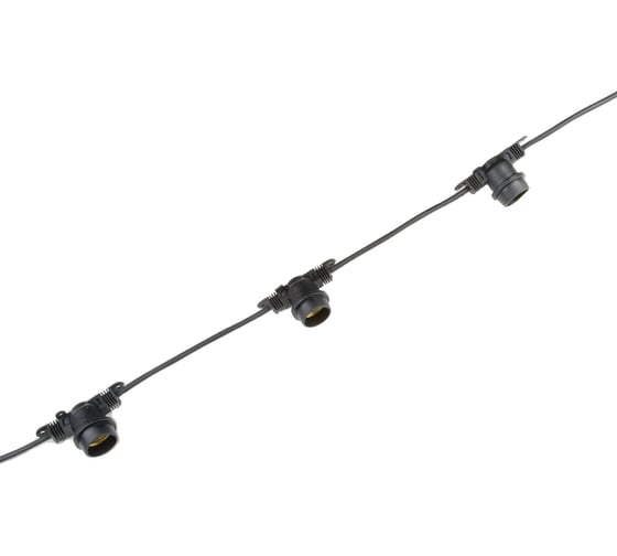 Гирлянда Uniel UDL-K121 10/E27/5M 5C IP65 BLACK BELT-LIGHT BOX UL-00012328