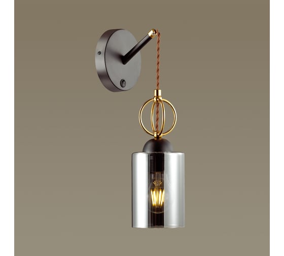Бра ODEON LIGHT, с выключателем стекло E27 60W OPIKA 4657/1W