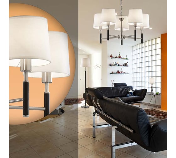 Бра ODEON LIGHT, с выключателем текстиль E14 40W GLEN 2266/1W
