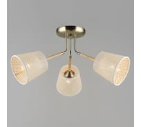 Люстра РОСТОК N5141/3 AB+WOOD бронза 3x60W E27 d630 h295, QH22 988027025