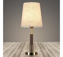 Настольная лампа РОСТОК A006 AB бронза/бежевый абажур h440 1x40W E27, DIY22 988013743