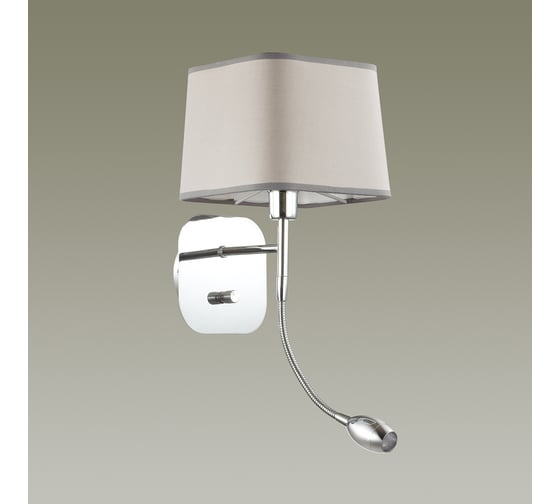 Бра ODEON LIGHT, с подсветкой, ткань, E14 LED 1х40W 3W EDIS 4115/2W