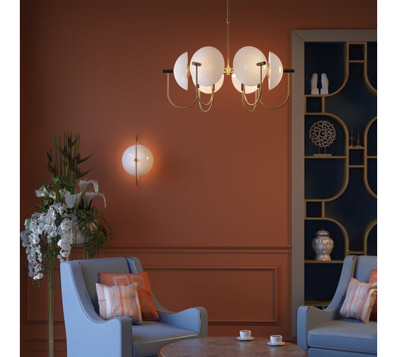 Бра ODEON LIGHT, стекло E14, 1х40W GRANTA 4674/1W