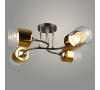 Люстра РОСТОК N5990/4 COFFEE+FGD кофе/золото 4x40W E27 d605 h205, QH23 988370776
