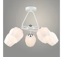 Люстра РОСТОК N5979/5 WT+CR белый/хром 5x40W E27 d625 h405, QH23 988370760