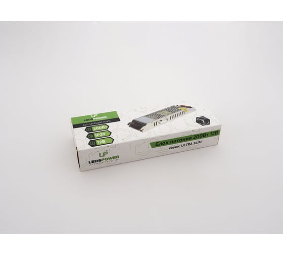 Блок питания LEDS POWER 200Вт, 12В, ULTRA SLIM 000855