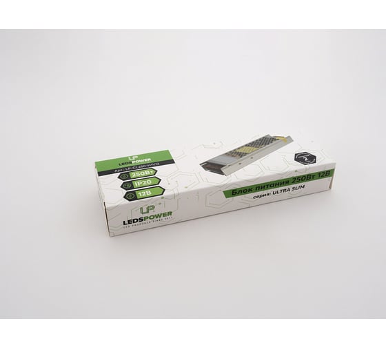 Блок питания LEDS POWER 250Вт, 12В, ULTRA SLIM 000862