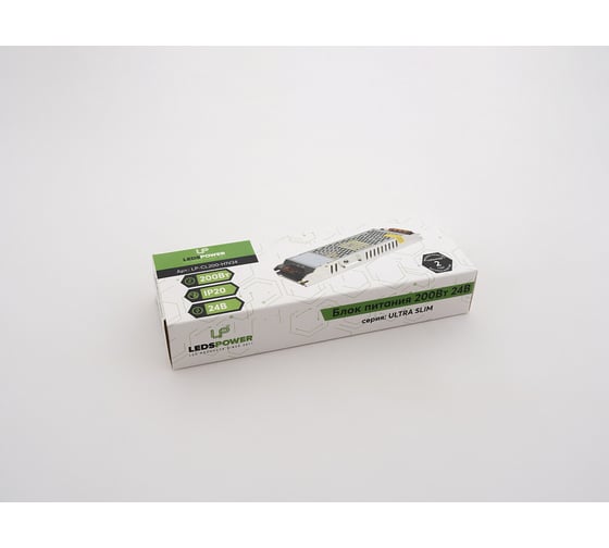 Блок питания LEDS POWER 200Вт, 24В, ULTRA SLIM 002699