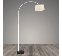 Торшер РОСТОК D001S-WT белый+черный/молочный абажур 1x40W h1800 E27 DIY22 988013719