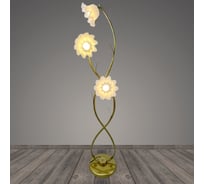 Торшер РОСТОК 9968-3 GD золото/белый плафон пластик 3x40W E27 h1500, BTH23 988371878