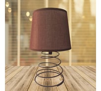 Настольная лампа РОСТОК 62C кофе/кофе абажур h38см 1x40W E27, DUO20 987693559