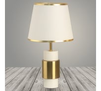 Настольная лампа РОСТОК A20465 WT+FGD белый/золото/белый абажур h460 1x60W E27, DIY23 988368180